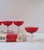 Carlo Moretti Italian Murano Red White Champagne Coupes Glasses by Carlo Moretti, Mid-20th C For Sale - Image 4 of 9