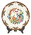 Chinese Double Phoenix Porcelain Plate W/ Stand For Sale