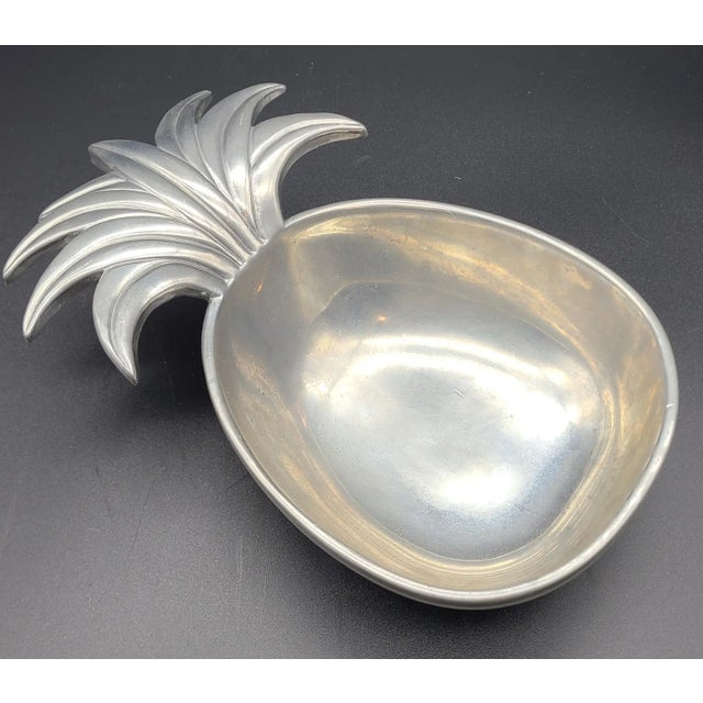 Metal Vintage Lenox Pewter Pineapple Nut or Candy Dish For Sale - Image 7 of 9