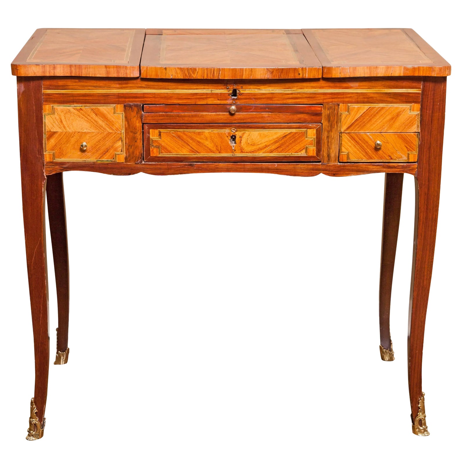 18th Century Louis XV Tulipwood and Amaranth Table De Toilette | Chairish