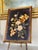 This beautiful vintage textile artwork features an intricate hand-crafted floral bouquet composed of ribbonwork, chenille,...