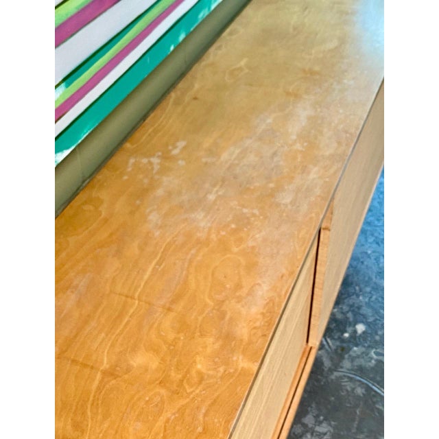 Sideboard Model 116 in Birch and Raffia by Florence Knoll for Knoll International, 1957 For Sale - Image 11 of 17