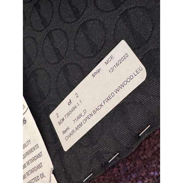 Modern Eero Saarinen for Knoll Studio Aubergine Executive Armchairs, Pair For Sale - Image 3 of 12