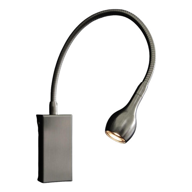 Flex & Drop Led Wall Light in Satin Nickel by Aggiolight For Sale