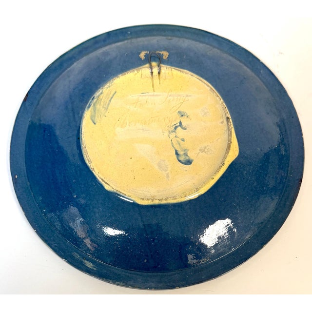 Early 20th Century Welsh Arts & Crafts Peacock Charger by John Lang, Aberamffra, circa 1910–1925 For Sale - Image 5 of 18