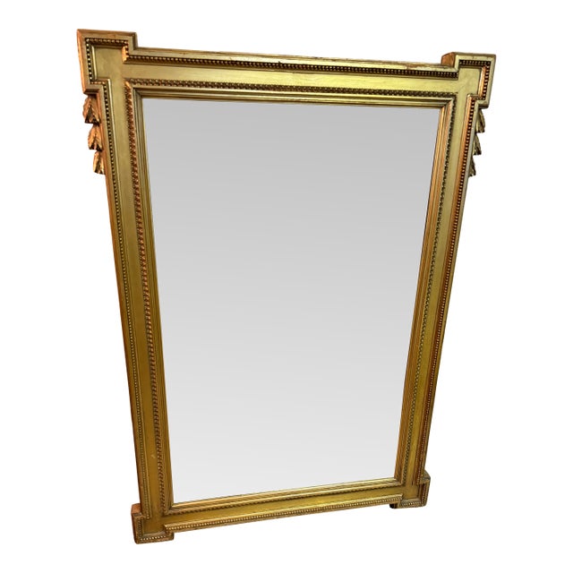 Large Gilt Painted Mirror For Sale