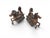 Mythological Sculptures Depicting Putti Riding Seahorses, 1950, Bronze, Set of 2 For Sale - Image 6 of 11