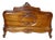 Antique Louis XV Style Walnut Bed, 1890s For Sale