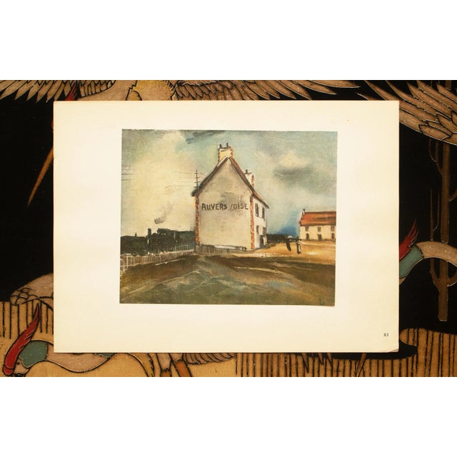 1947 After M. Vlaminck "The Station of Auvers-Sur-Oise", First Edition Period Parisian Lithograph For Sale - Image 4 of 8