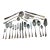 New 1980s Complete European Cutlery Set for 12, Including Fish Eaters & Serving Pieces 132 Pieces For Sale