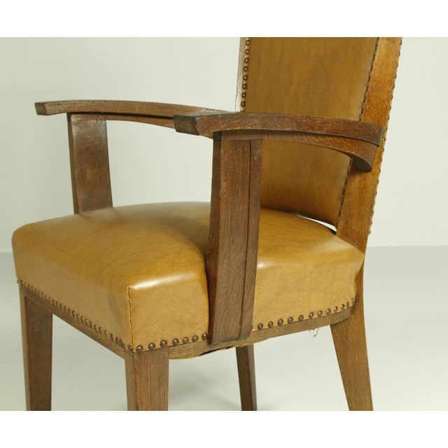 1920s Armchairs by H. Wouda for H. Pander & Zn., 1920s, Set of 7 For Sale - Image 5 of 15