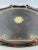 This rare & fabulous mid-century "Royal Coat or Arms" motif brown and gold platter has a beautifully dark color glass and...