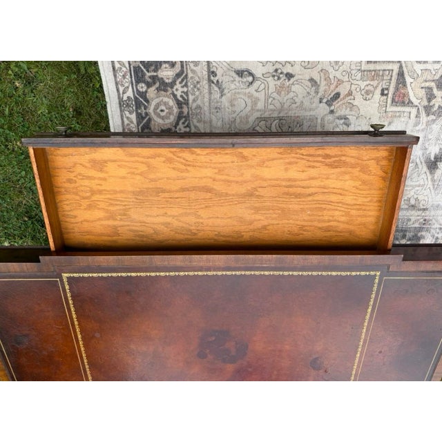 Regal Regency Weiman Gold Embossed Leather Top Coffee Table For Sale In Portland, OR - Image 6 of 12
