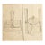 1930s Set of 2 Original French Art Deco Fashion Drawings-Pocketbooks, Purses, Documentation For Sale