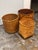 Vintage Handwoven Wicker Baskets, Set of Three For Sale - Image 10 of 12
