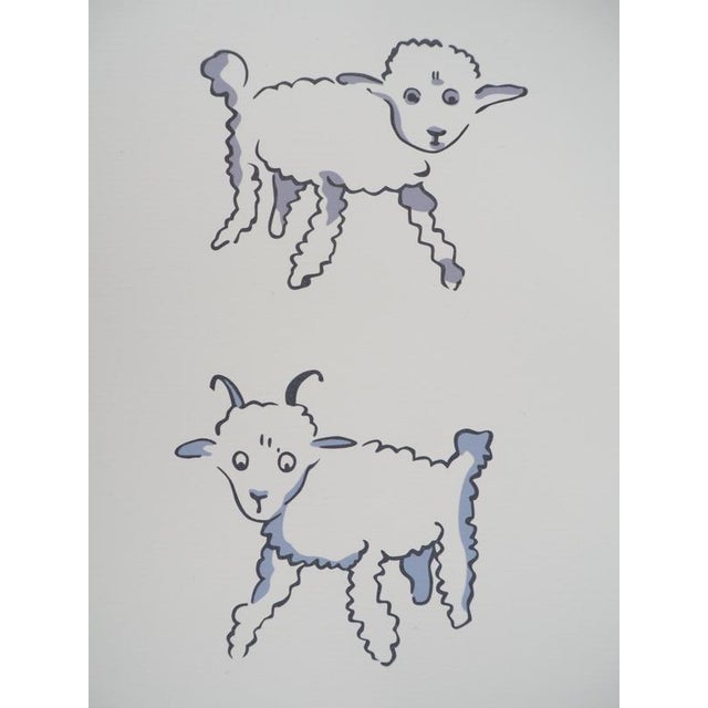 Modern Antoine de Saint-Exupery, The Little Prince and the Sheep, Lithograph For Sale - Image 3 of 7