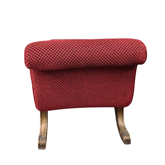 Late 20th Century Regency Carved Recamier Chaise Lounge by Andre Originals For Sale - Image 11 of 15