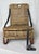 Vintage Woven Rattan and Leather Field Chair For Sale - Image 10 of 10