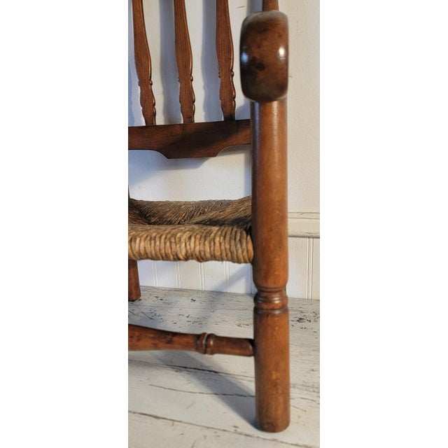 19Thc Banister Back Child;s Chair From New England For Sale - Image 4 of 9