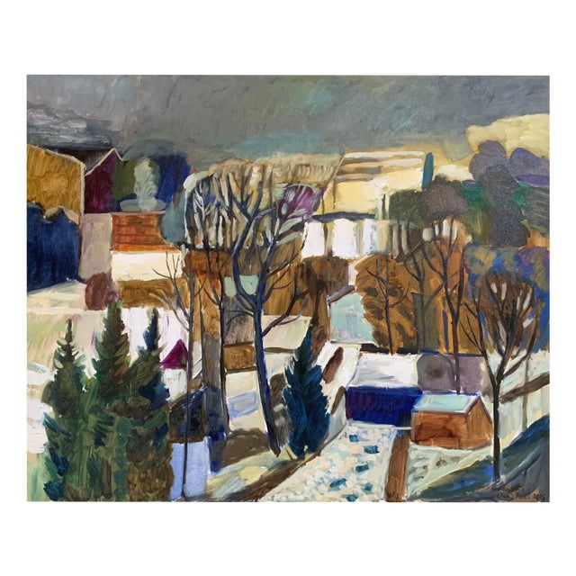 Marek Niedojadlo-Cichonski, Grey Landscape, 2025, Oil on Canvas For Sale