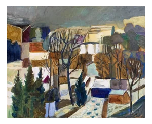Marek Niedojadlo-Cichonski, Grey Landscape, 2025, Oil on Canvas