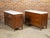Pair of French 19th Century Three-Drawer Walnut Commodes with White Marble Tops For Sale In Atlanta - Image 6 of 12