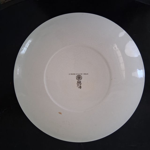 Art Nouveau Royal Doulton Gibson Girl Plate C. 1899 Free Shipping! For Sale - Image 3 of 4