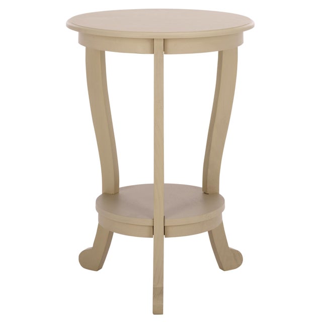 Beige Mary Pedestal Table in Sand For Sale - Image 8 of 8