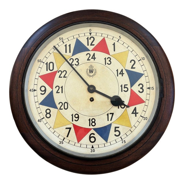 1930s Original Raf Operation Room Sector Fusee Wall Clock Battle of Britain Ww2 For Sale
