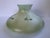 Mid-20th Century Hand-Painted Rose Floral Green Glass Lamp Shade For Sale - Image 10 of 12