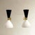 Italian Sconces in Aluminum and Brass, 1950s, Set of 2 For Sale - Image 5 of 7