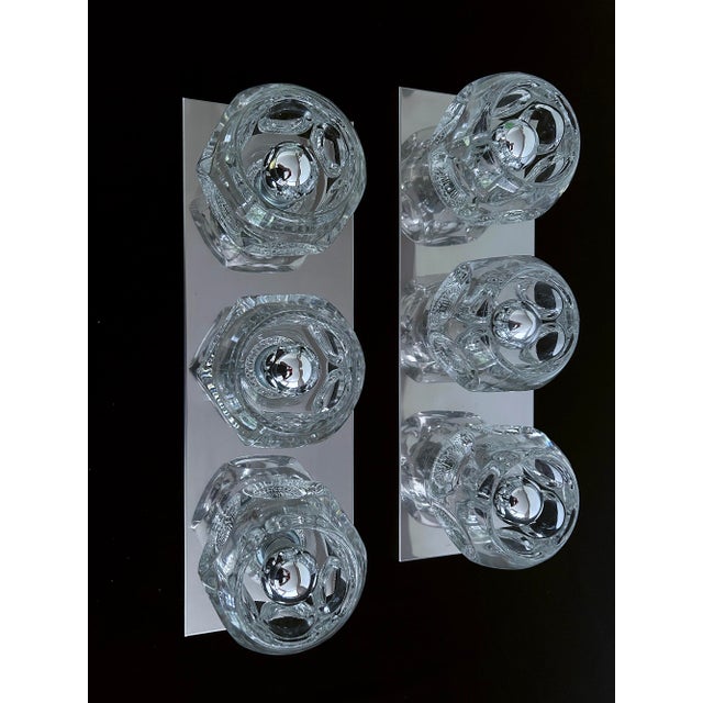 Vintage Glass Sconces from Peill & Putzler, 1970s, Set of 2 For Sale - Image 13 of 18