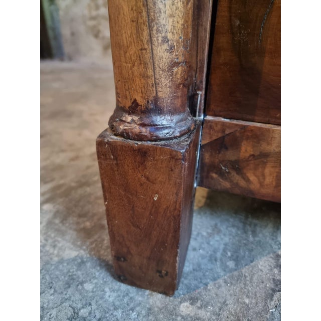 French Empire Walnut Commode, Early 19th Century For Sale - Image 14 of 18