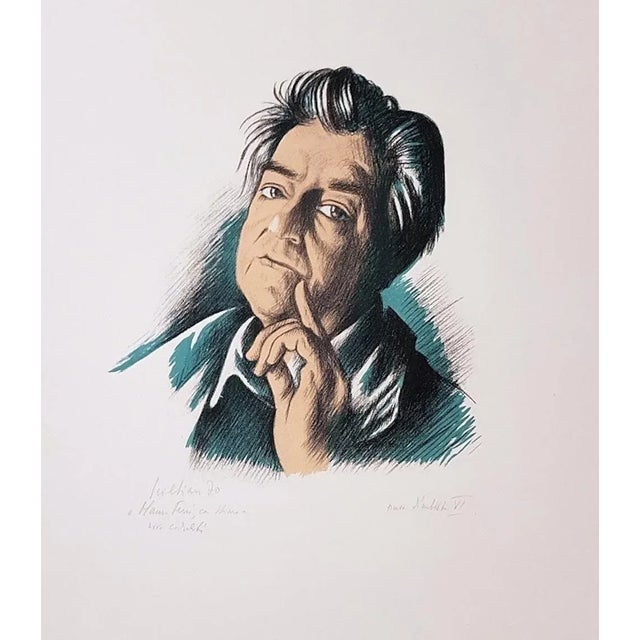 Image dimensions: 31 x 28 cm. Colored Litograph, hand-signed with pencil on lower margin. Artist's Proof, VI. Beautiful...