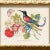 Illustration Reproduction Vintage Birds and Butterflies Art Print (4), Framed For Sale - Image 3 of 6