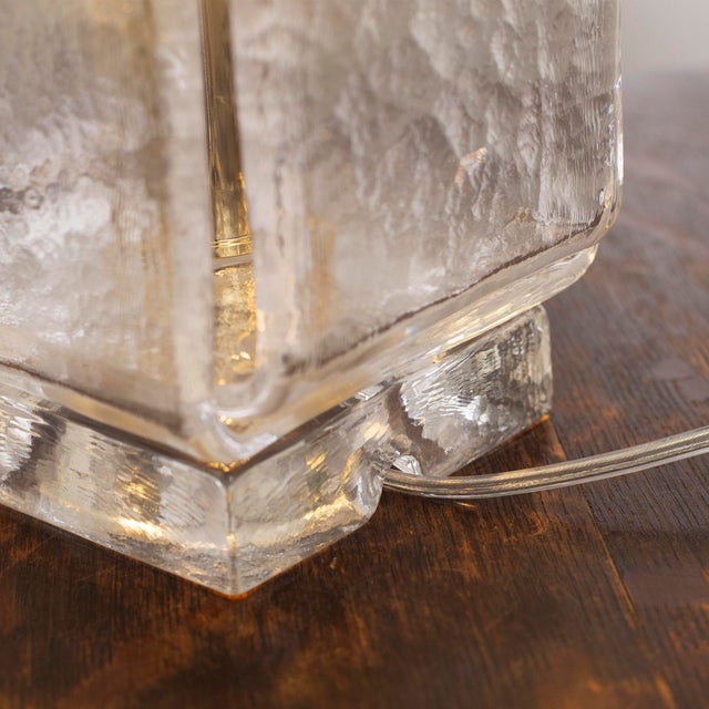 Table Lamps in Clear Murano Glass, Italy, Set of 2 For Sale - Image 13 of 15