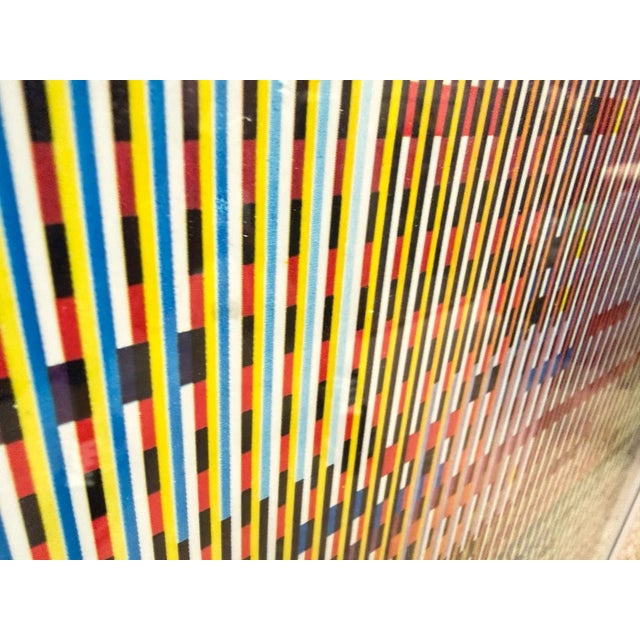 Paper Yaacov Agam Optical Art Typograph Serigraph Limited 53/200 For Sale - Image 7 of 8