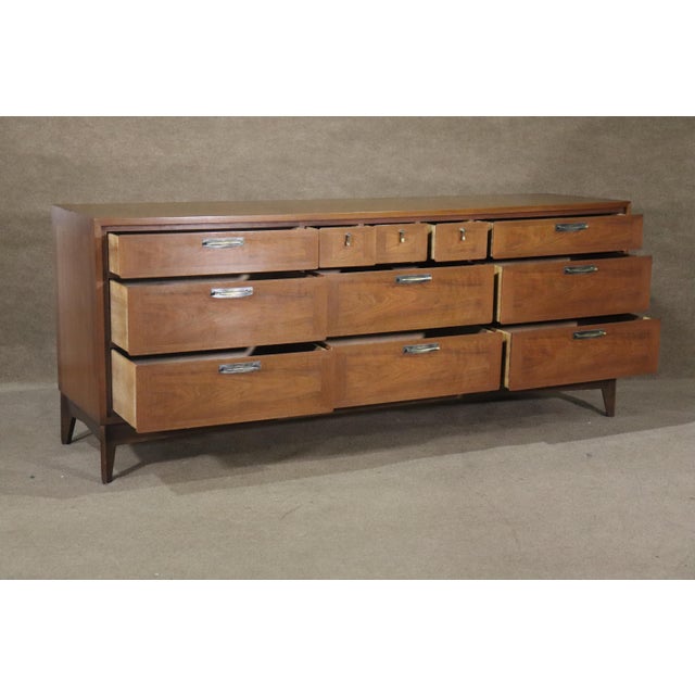 Mid 20th Century Mid 20th Century Mid-Century Long Dresser by Red Lion Furniture For Sale - Image 5 of 12