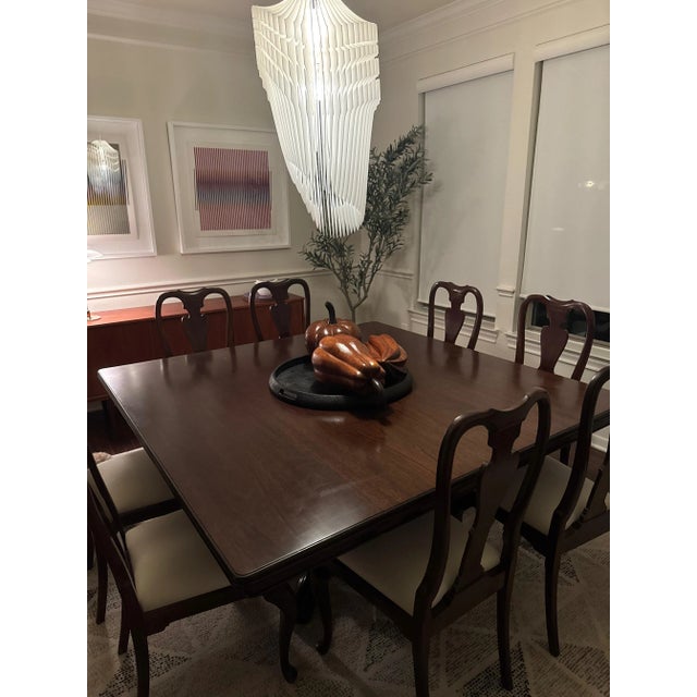 Set of 8 Vintage Queen Anne Style Dining Chairs For Sale In Houston - Image 6 of 6