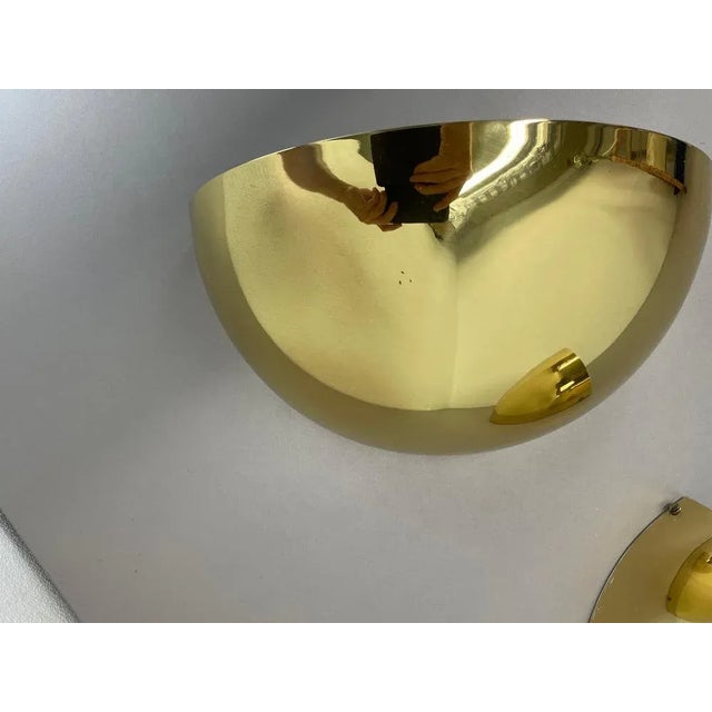 Brass Wall Light Sconces in the manner of Stilnovo and Sciolari for Bankamp Leuchten, Germany, 1980s For Sale - Image 10 of 18