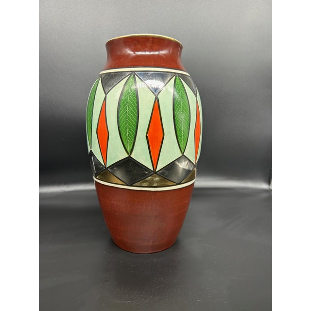 Earthenware Vase by Gustave de Bruyn for Fives - Lille, 1920s For Sale - Image 14 of 14