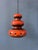 Red Ceramic Pendant Lamp, West Germany For Sale - Image 13 of 13
