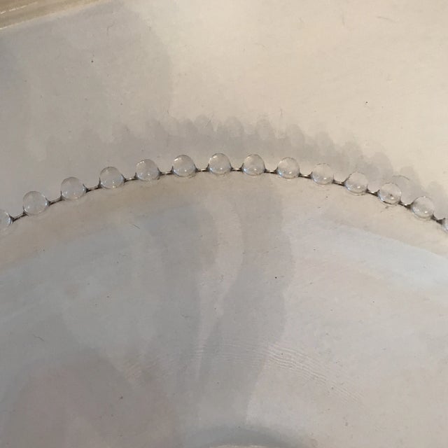 1930s Vintage Imperial Glass Co. Candlewick Round Sandwich Tray For Sale In Sacramento - Image 6 of 9