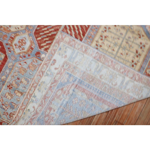 Early 20th Century Sky Blue Persian Bakhtiari Rug - 4'11" x 6'8" For Sale In New York - Image 6 of 11