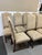 Fortuny French Louis XIII Style High Back Damask Dining Chairs, Set of Seven For Sale - Image 4 of 12
