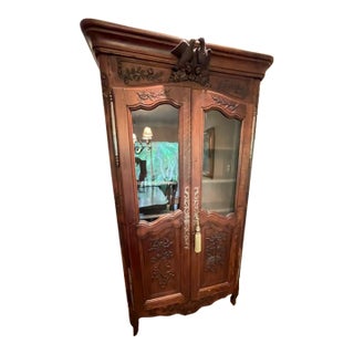 1900-1909 French China Cabinet For Sale