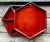 Black Vintage Chinese Black Lacquer Mother-of-Pearl Inlaid Hexagonal Banchan Serving Box For Sale - Image 8 of 14