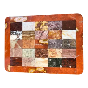 1980s Spécimen Marble Surtout De Table