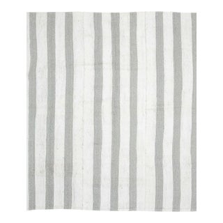 Striped Vintage Modern Kilim Rug For Sale