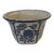 Blue and White Porcelain Cache Pot For Sale
